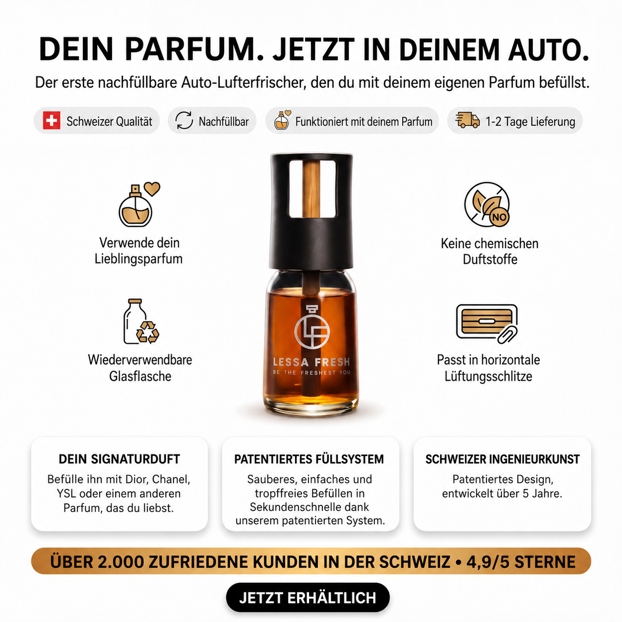 Lessa Fresh - Dein Parfum. Jetzt im Auto.